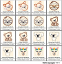 Stickdatei Rock Queen Tier Applis Set C