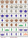 Stickdatei Rock Queen Vintage Crowns