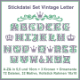 Stickdatei Rock Queen Vintage Letter