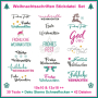Borduurbestand Rock Queen Weihnachtsschriften, Duits