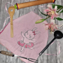 Borduurbestand Stickzebra Ballerina Häschen, Duits