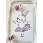 Borduurbestand Stickzebra Ballerina Häschen, Duits