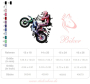 Borduurbestand Stickzebra biker motorcross, Duits