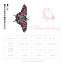 Borduurbestand Stickzebra Blütenschmetterling, Duits