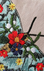 Borduurbestand Stickzebra Blütenschmetterling, Duits