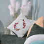 Borduurbestand Stickzebra bloemenhart, Duits