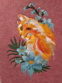 Borduurbestand Stickzebra Blumenkatze, Duits