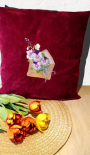Borduurbestand Stickzebra brief met bloemen, Duits