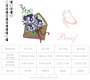 Borduurbestand Stickzebra brief met bloemen, Duits