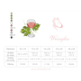 Borduurbestand Stickzebra Elegantes Weinglas im Doodle Stil, Duits