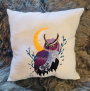 Stickdatei Stickzebra Eule mit Mond, duits