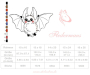 Stickdatei Stickzebra Fledermaus Halloween, german