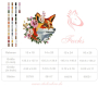 Stickdatei Stickzebra Fuchs mit Blumenkranz