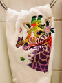 Borduurbestand Stickzebra giraf Safari, Duits