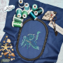 Borduurbestabd Stickzebra goudvis, Duits