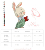 Borduurbestand Stickzebra baby haas, Duits