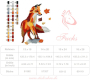 Stickdatei Stickzebra herbstlicher Fuchs