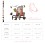 Borduurbestand Stickzebra herfstmeisje, Duits