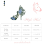 Borduurbestand Stickzebra high heel, Duits