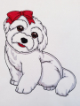 Borduurbestand tickdatei Stickzebra hond 