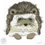 Borduurbestand Stickzebra egel, Duits