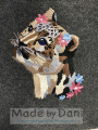Borduurbestand Stickzebra Leopard, Duits