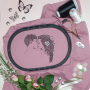 Borduurbestand Stickzebra Liebespaar Valentinstag, Duits