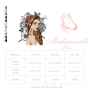 Stickdatei Stickzebra Mademoiselle Rose, duits