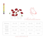 Borduurbestand Stickzebra Mohnblumen, Duits