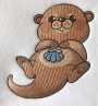 Borduurbestand Stickzebra Niedlicher Otter, Duits