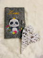 Stickdatei Stickzebra Niedlicher Panda, duits