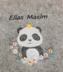 Stickdatei Stickzebra Niedlicher Panda, duits