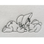 Stickdatei Stickzebra Niedliches Doodle Baby, duits