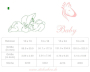 Stickdatei Stickzebra Niedliches Doodle Baby, duits
