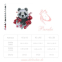 Borduurbestand Stickzebra Panda, Duits