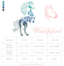 Borduurbestand Stickzebra Pferd Waldtier, Duits