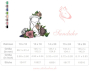 Borduurbestand Stickzebra Sanduhr, Duits