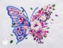Borduurbestand Stickzebra Schmetterling, Duits