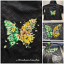 Borduurbestand Stickzebra Schmetterling, Duits