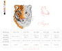 Borduurbestand Stickzebra Tiger Doodle, Duits