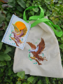 Borduurbestand Stickzebra wilde adelaar, Duits