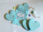 Fichier modèle broderie Disques démaquillants coeurs avec sac rangement Stickzeit