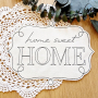 Fichier modèle broderie Message Home Sweet Home Stickzeit
