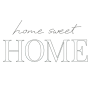 Fichier modèle broderie Message Home Sweet Home Stickzeit