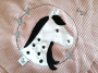 Fichier modèle broderie Écusson poney Stickzeit