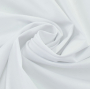 Tissu satin de coton stretch uni, blanc