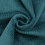 Tissu velours côtelé stretch Susi, bleu pétrole