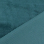 Tissu velours côtelé stretch Susi, bleu pétrole