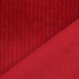 Tissu velours côtelé stretch Susi, rouge