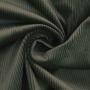 Tissu velours côtelé stretch uni, vert foncé